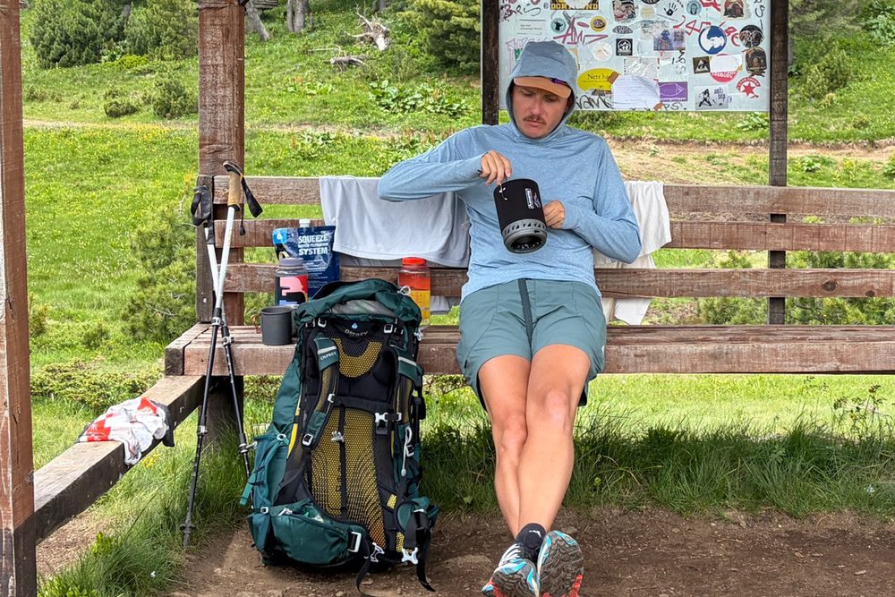 A rest stop on a long trail day