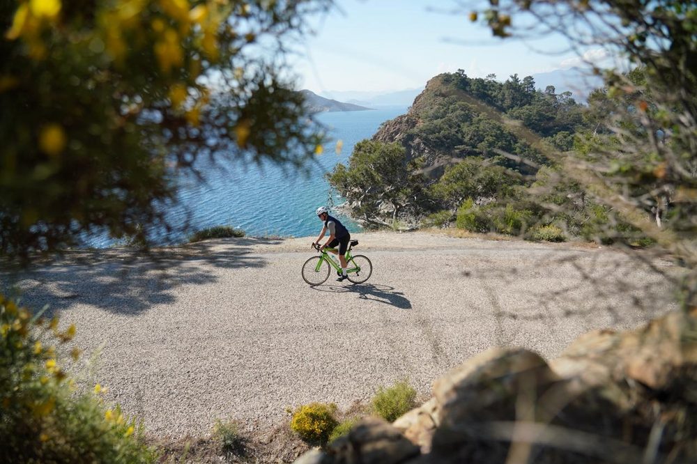 Riding above the bay